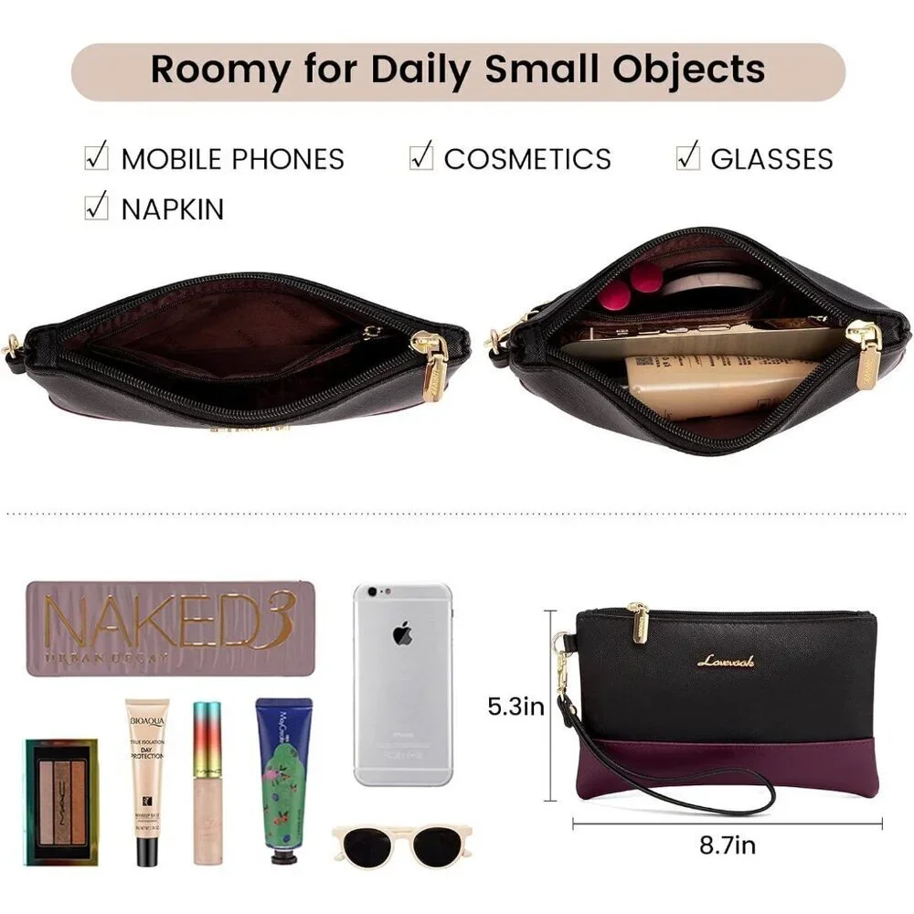 Women Laptop Tote Bag 15.6 Inch Leather Waterproof Organizer Work Office